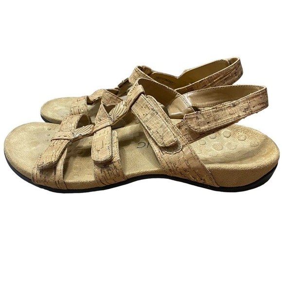 Vionic “Amber” Tan Cork Adjustable Sandal Size 9 - Picture 6 of 11